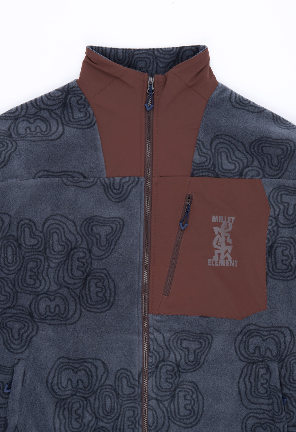 Millet x Element Men's Fleece Jacket - Shadow Blue