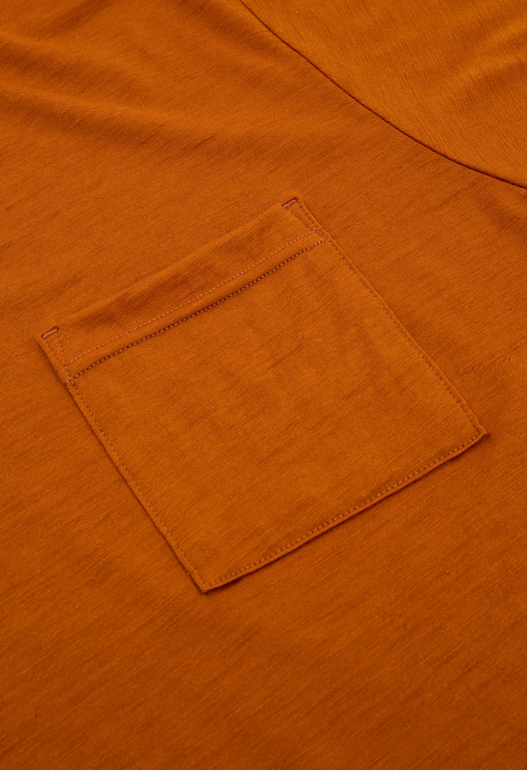 Yamatomichi 100% Light Merino Pocket T-Shirt - Orange
