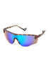 District Vision Junya Racer Sunglasses - Tortoise / D+ Blue Mirror