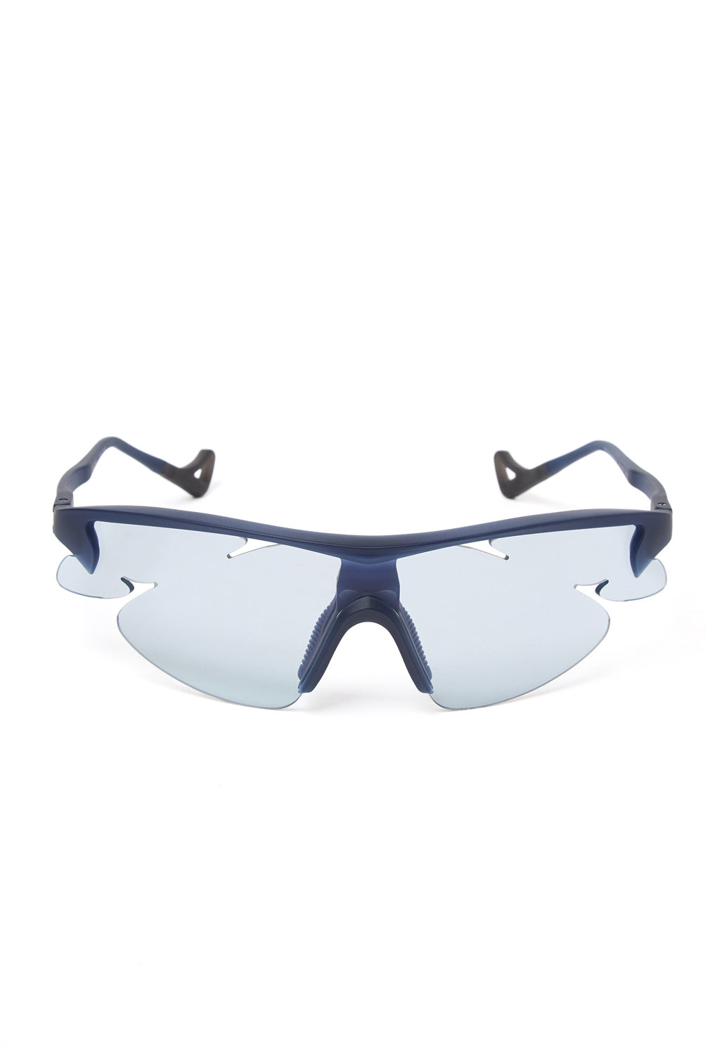 District Vision x Post Archive Faction Junya Racer Sunglasses - Deep Navy / D+ Sports Blue
