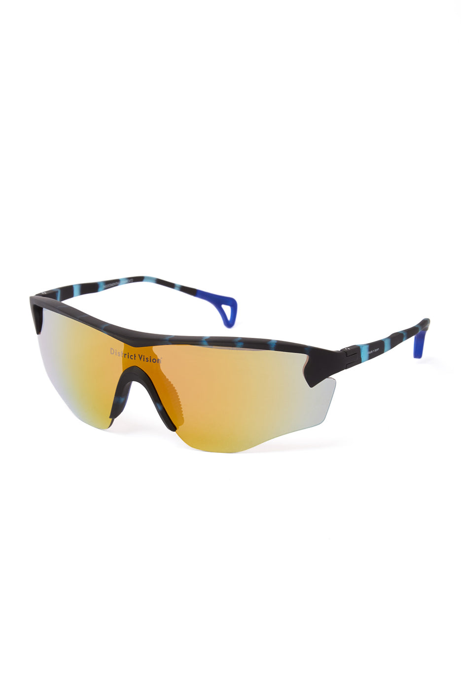 District Vision Junya Racer Sunglasses - Midnight Mosiac / D+ Fire Mirror