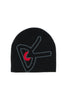 District Vision Merino Wool Beanie - Black / Red