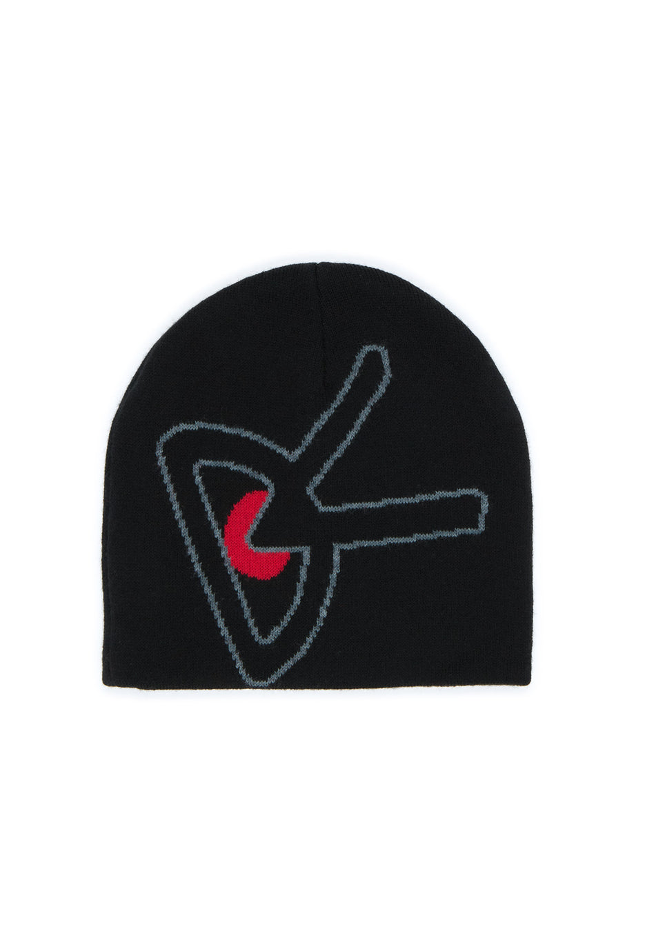 District Vision Merino Wool Beanie - Black / Red