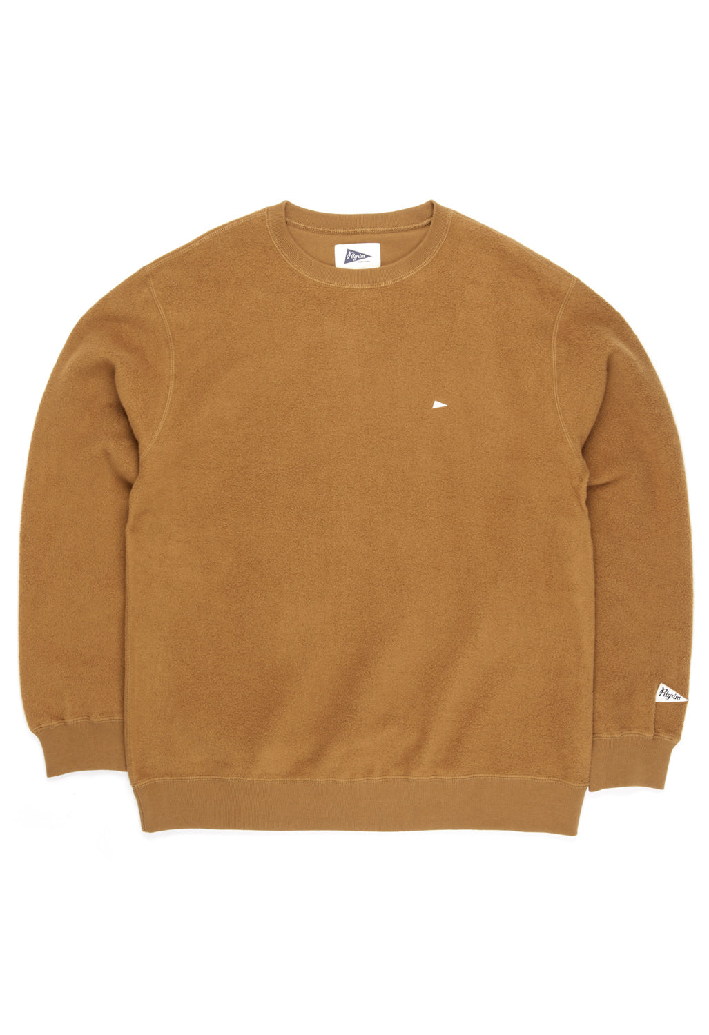 Pilgrim Surf + Supply Men's Kagan Fleece Pennant Crew - Kelp