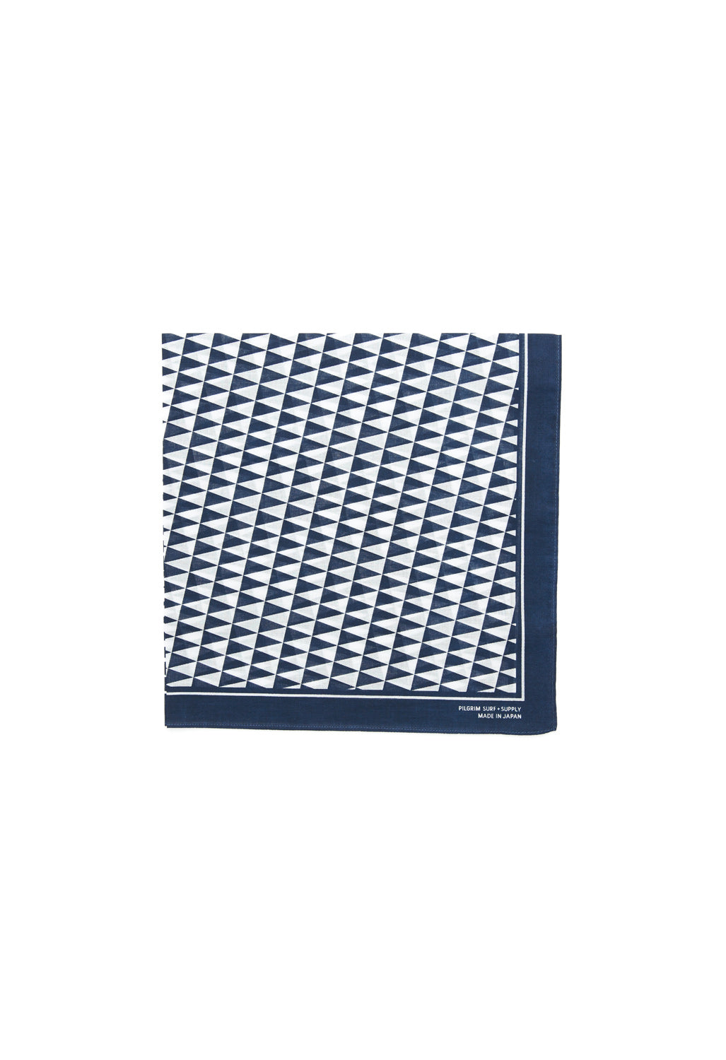 Pilgrim Surf + Supply Pennant Checker Bandana - Navy