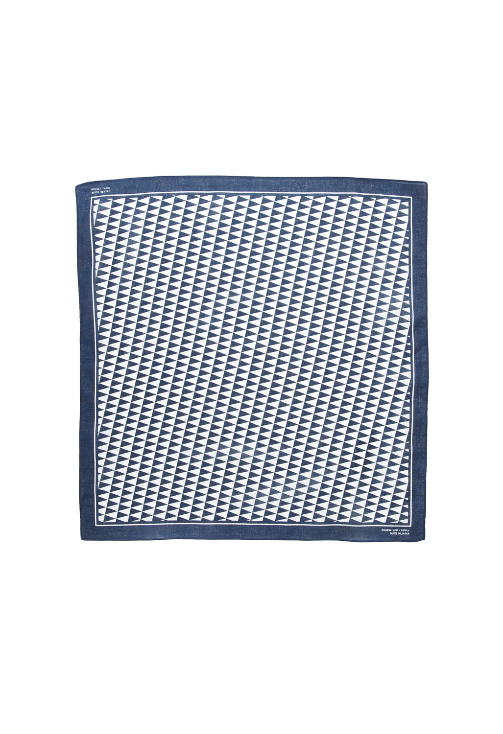Pilgrim Surf + Supply Pennant Checker Bandana - Navy