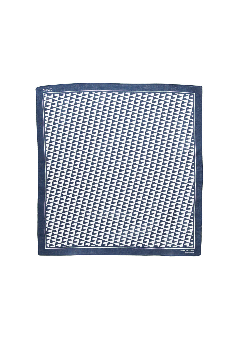 Pilgrim Surf + Supply Pennant Checker Bandana - Navy