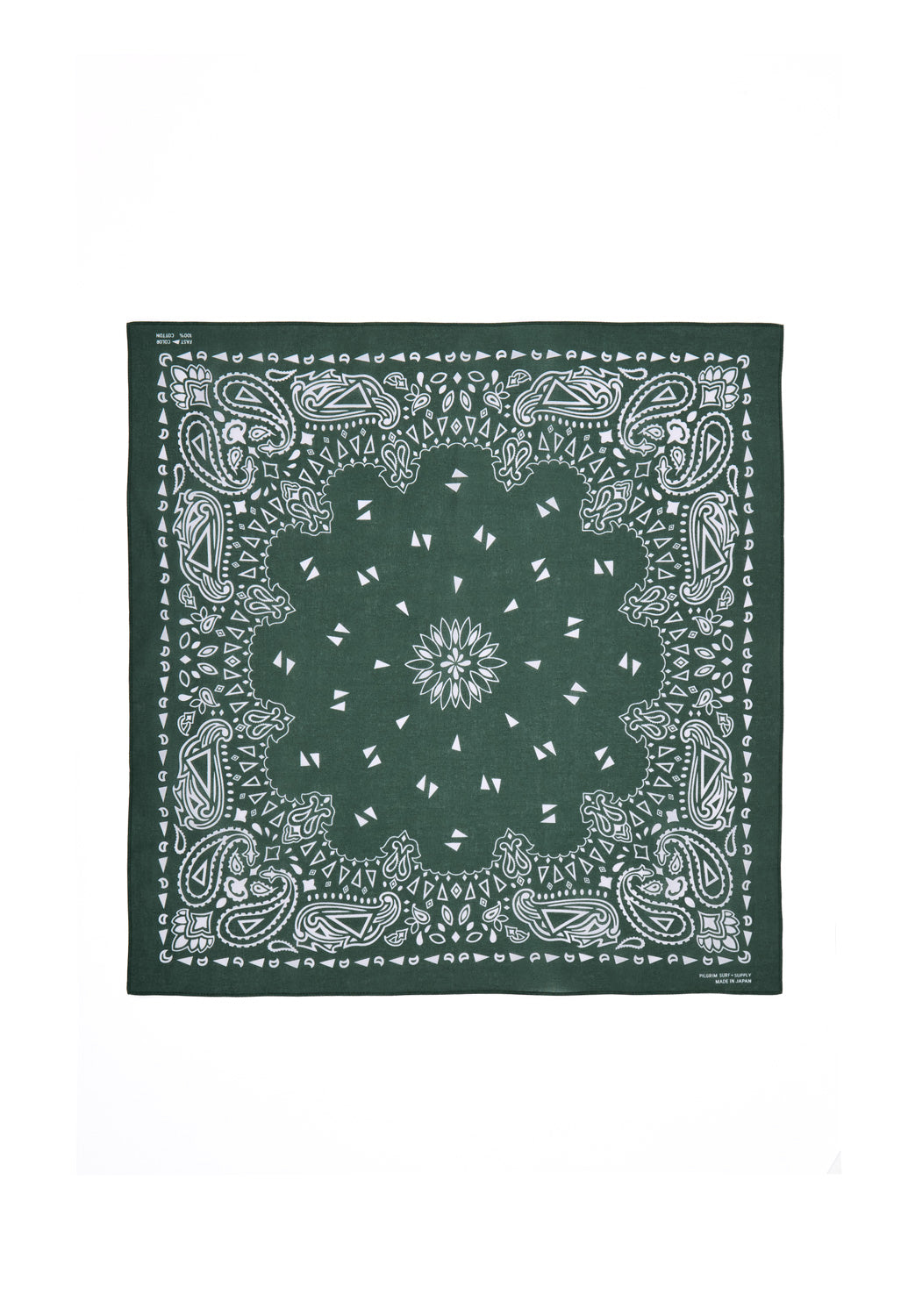 Pilgrim Surf + Supply Paisley Bandana - Green