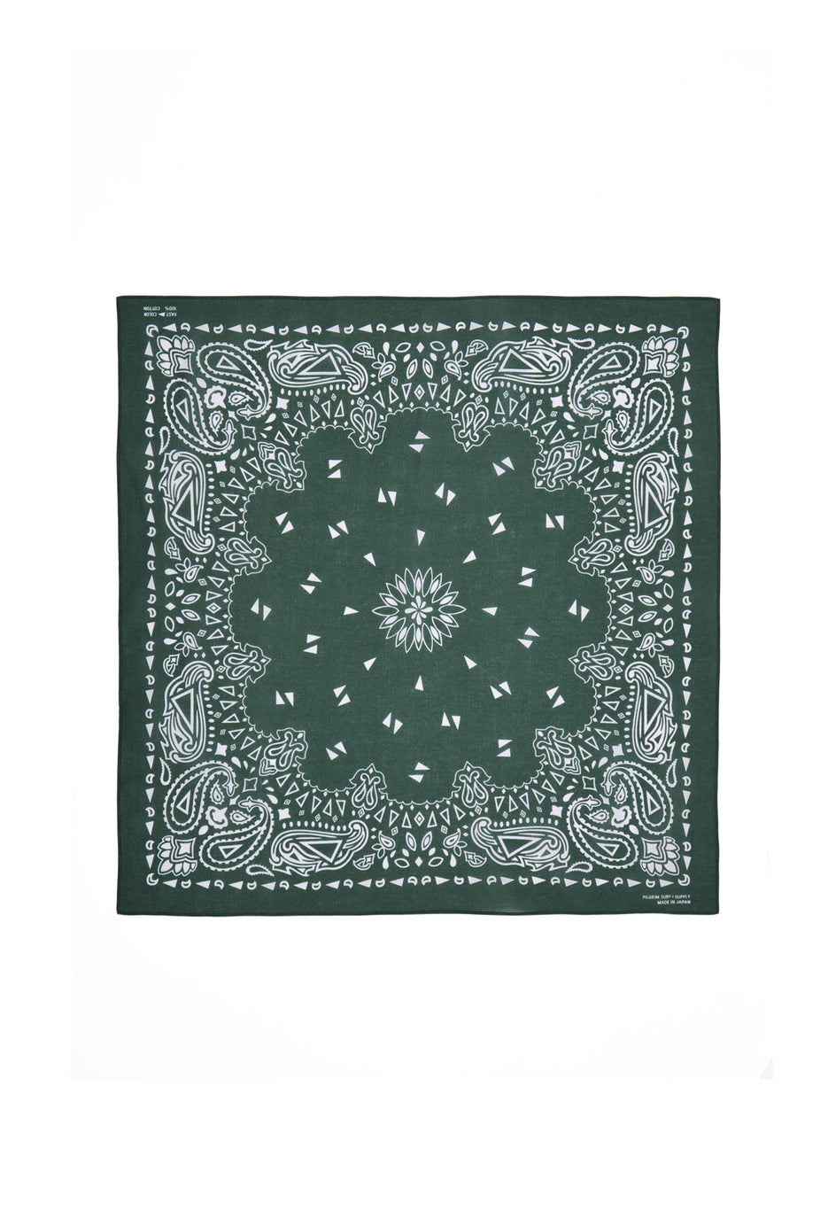 Pilgrim Surf + Supply Paisley Bandana - Green