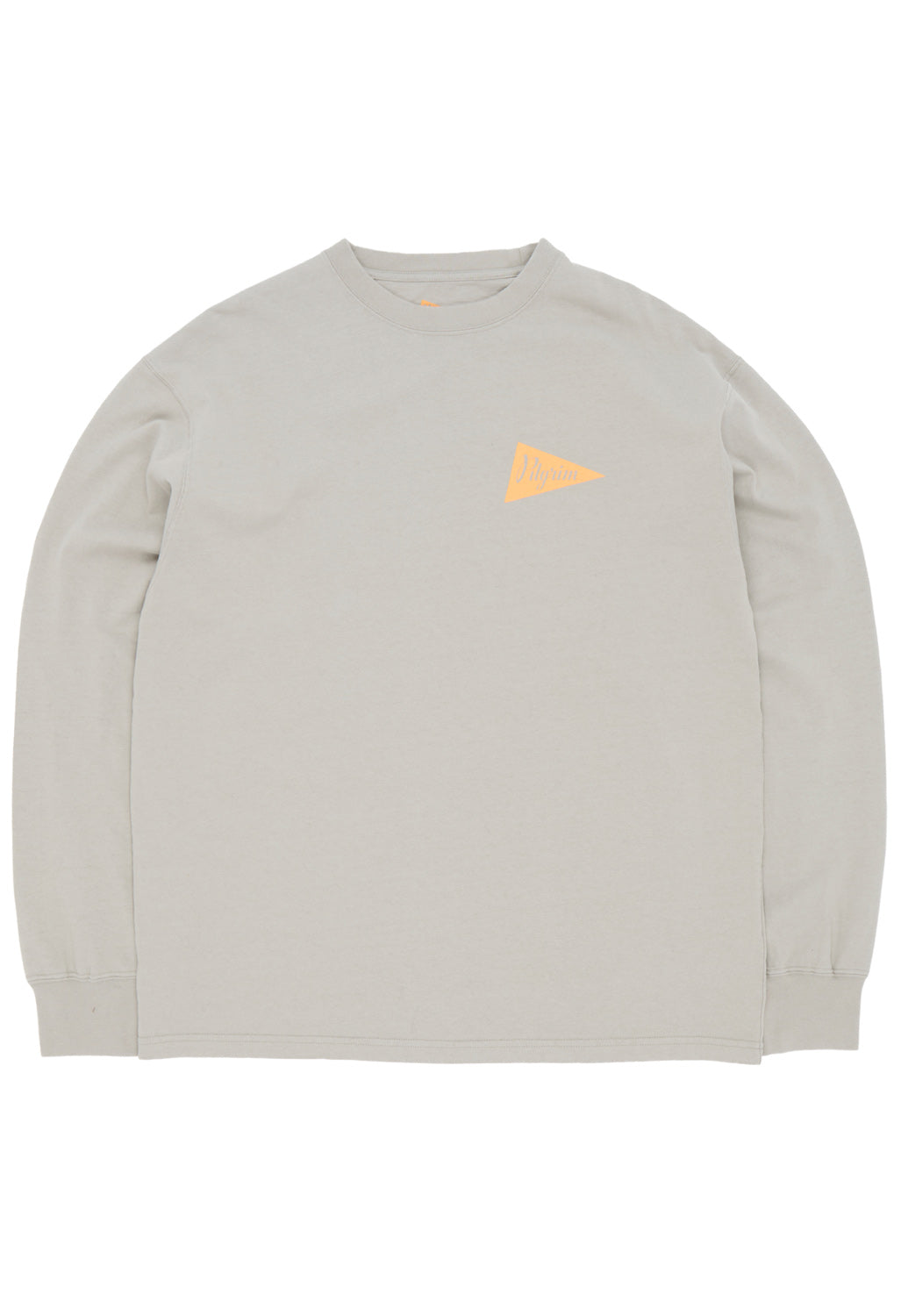 Pilgrim Surf & Supply Men's Longsleeve Pennant Team Tee - Grey