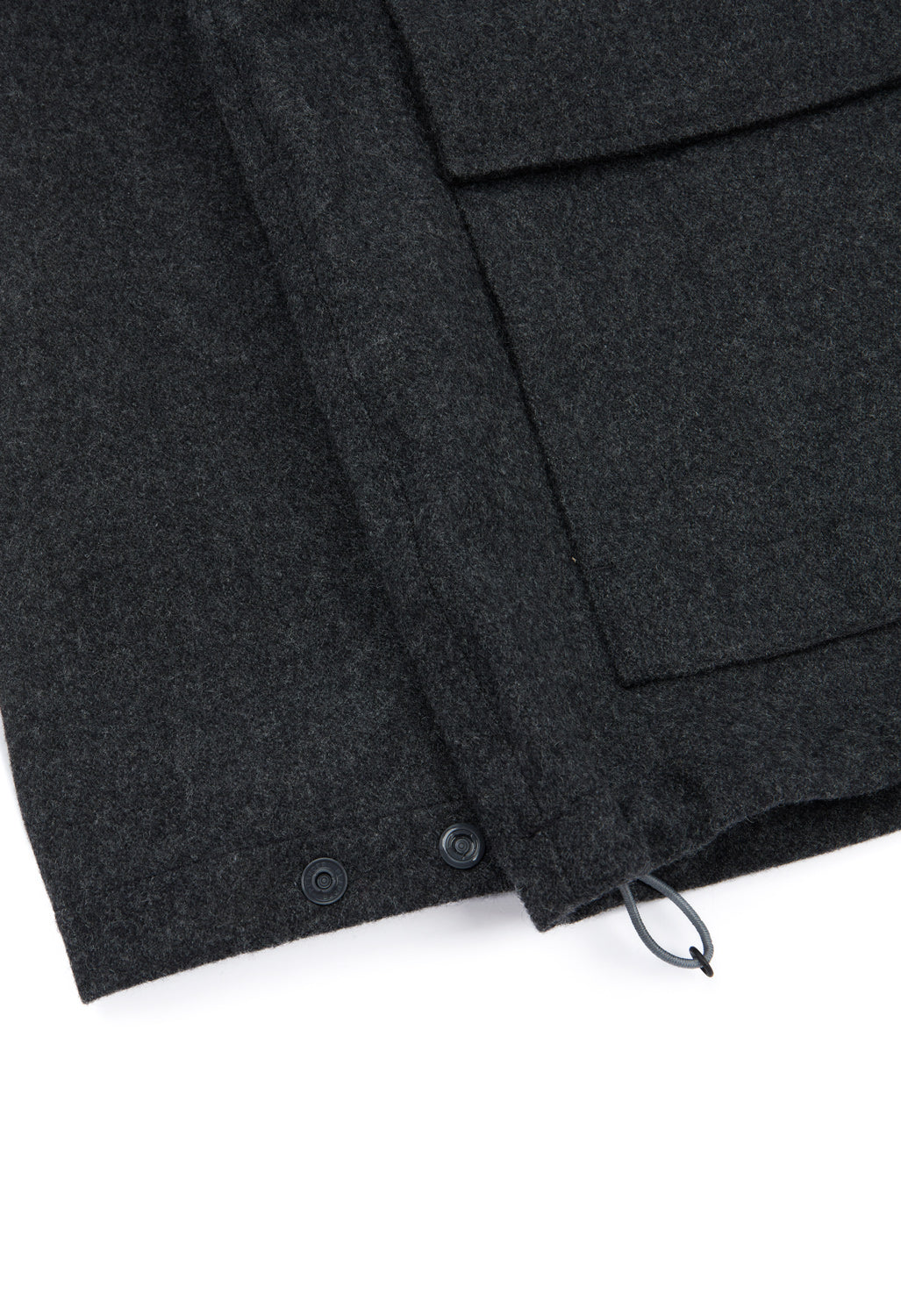 Pilgrim Surf & Supply Men's Armitage Wool 3L Hooded Jacket - Charcoal
