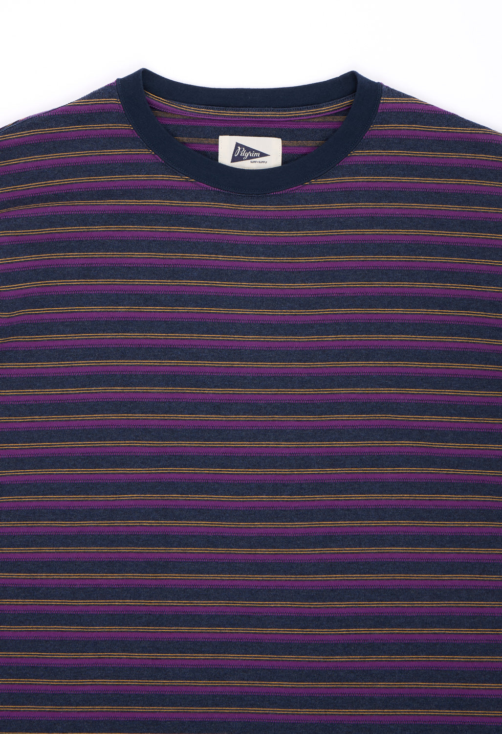 Pilgrim Surf + Supply Men's Tucker Striped Tee - Navy