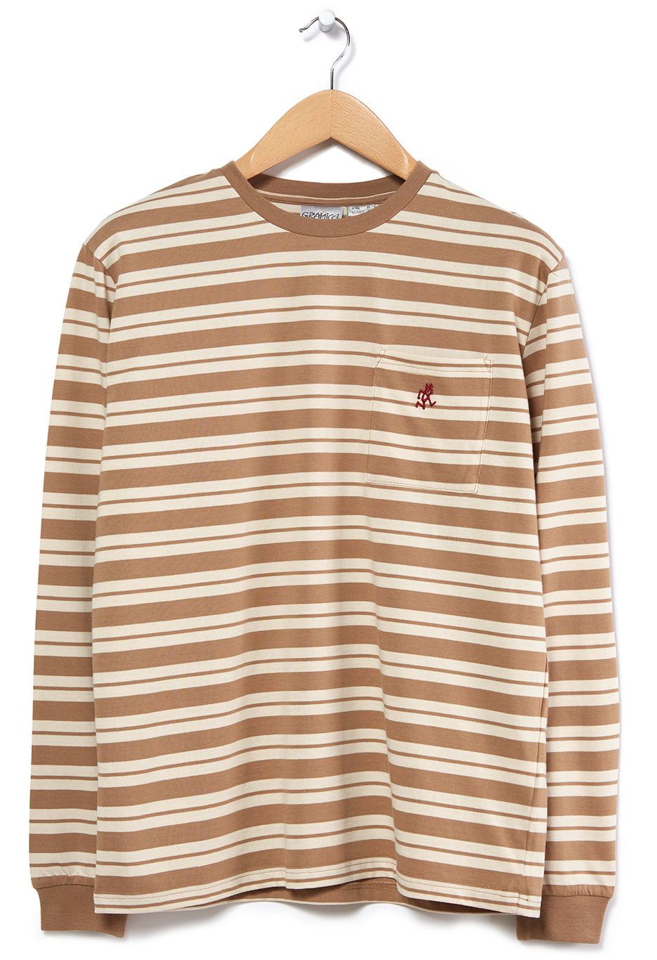 Gramicci Striped One Point Long Sleeve T-Shirt 1
