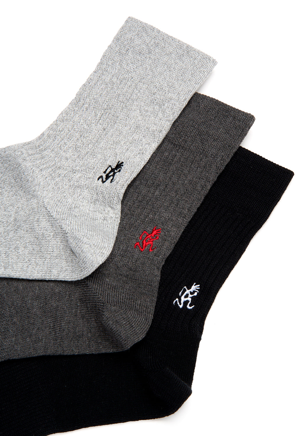 Gramicci Men's Basic Crew Socks - Black
