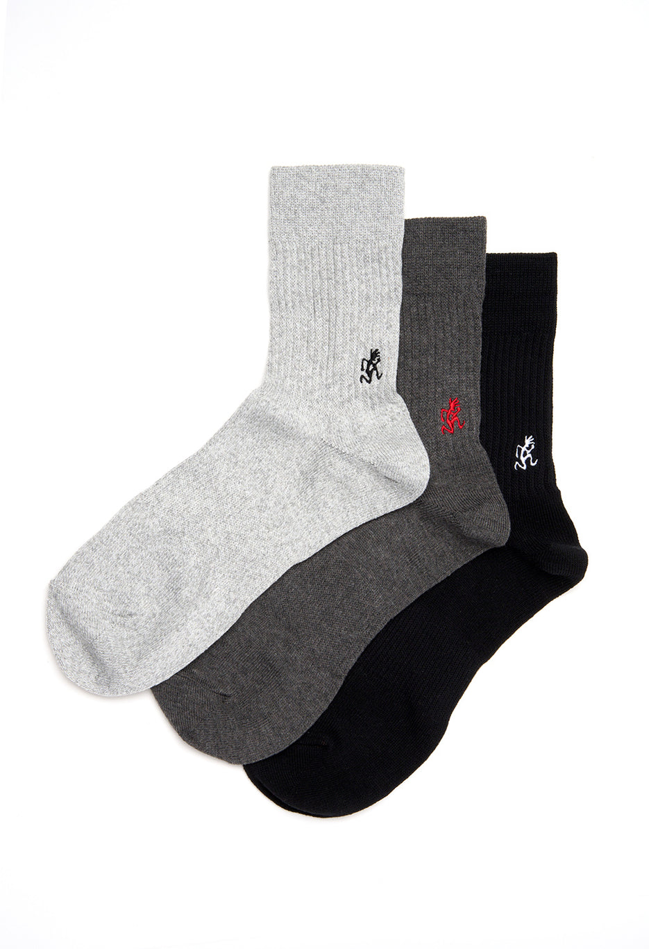 Gramicci Men's Basic Crew Socks - Black