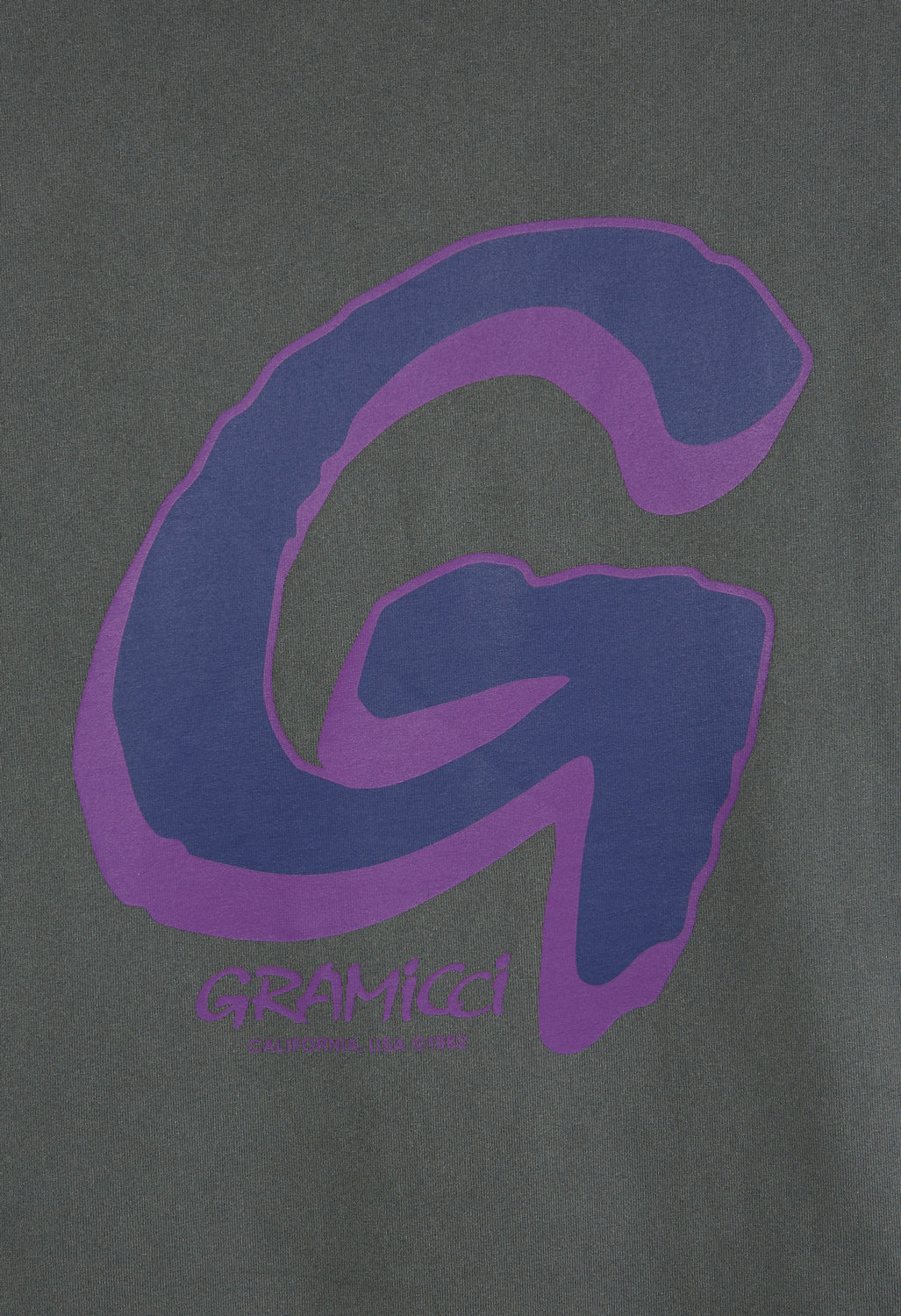 Gramicci Big G Logo T-Shirt - Grey Pigment
