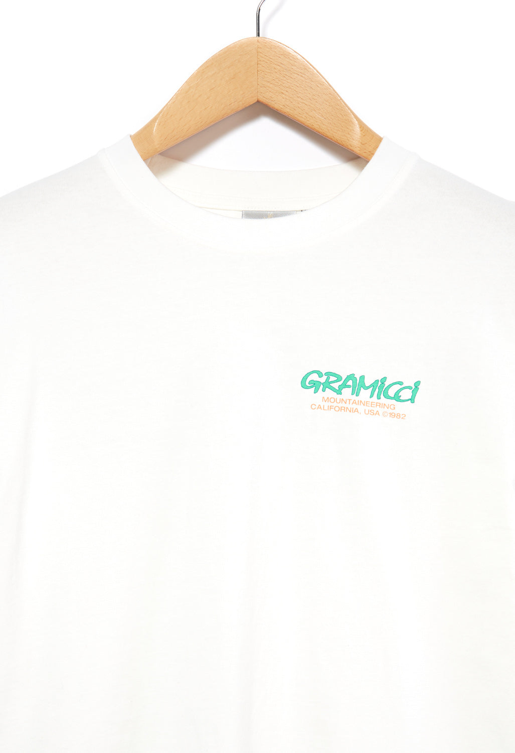 Gramicci Mountaineering Long Sleeved T-Shirt - White/Green