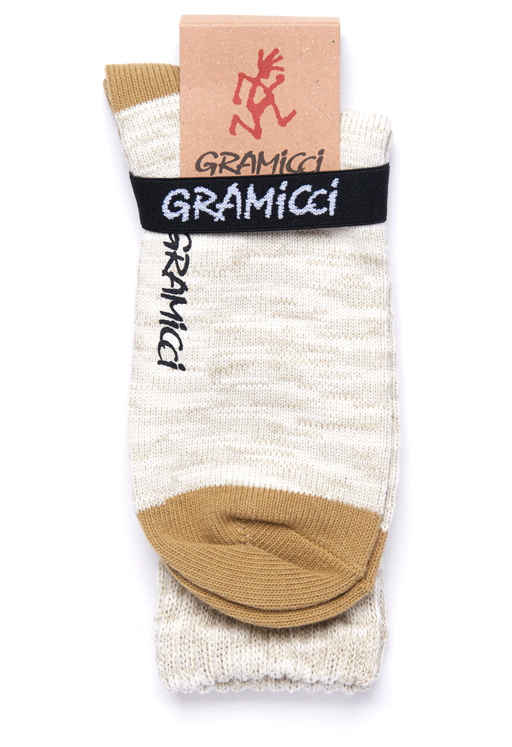 Gramicci Men's Soft Rib Crew Socks - Beige