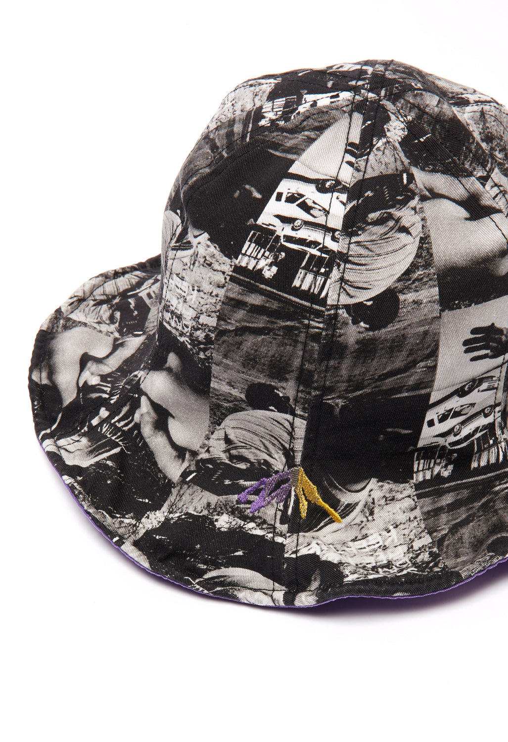 Gramicci x Adsum Men's Reversible Tulip Bucket Hat - Print and Purple
