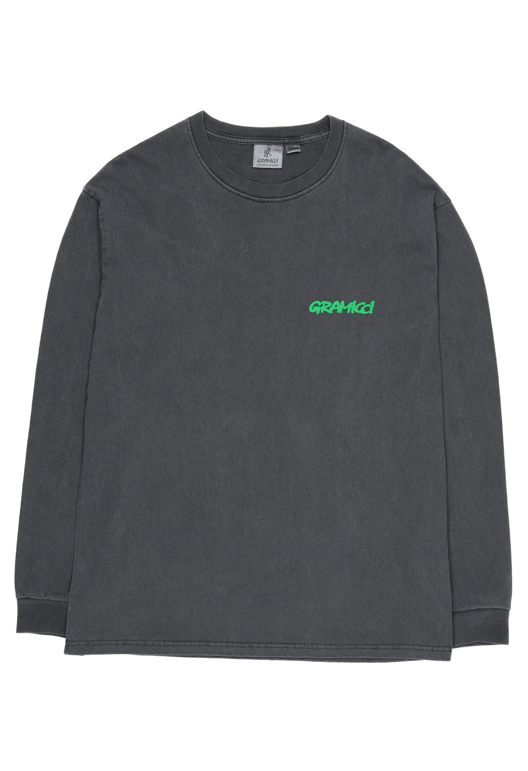Gramicci Footprints Long Sleeved Tee - Grey Pigment