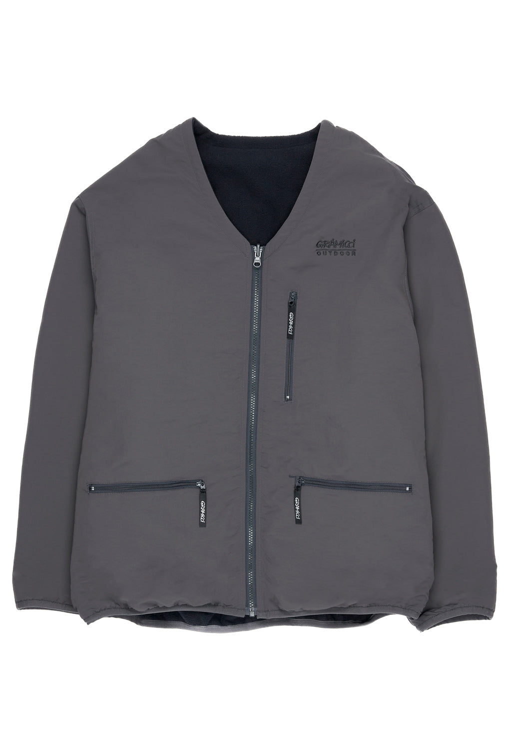 Gramicci Reversible Fleece Cardigan - Dark Navy