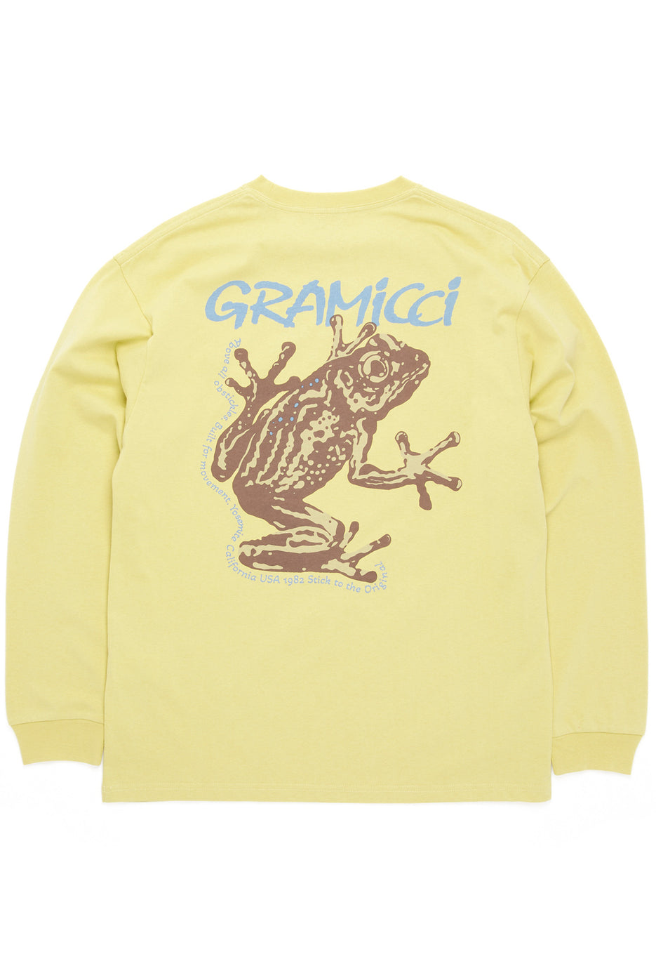 Gramicci Sticky Frog Long Sleeved Tee - Foggy Lemon