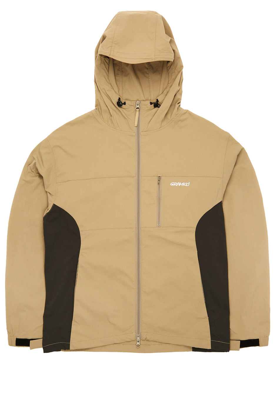 Gramicci Men's Softshell Nylon Hooded Jacket - Taupe