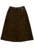 Gramicci Panelled Midi Skirt - Olive Green