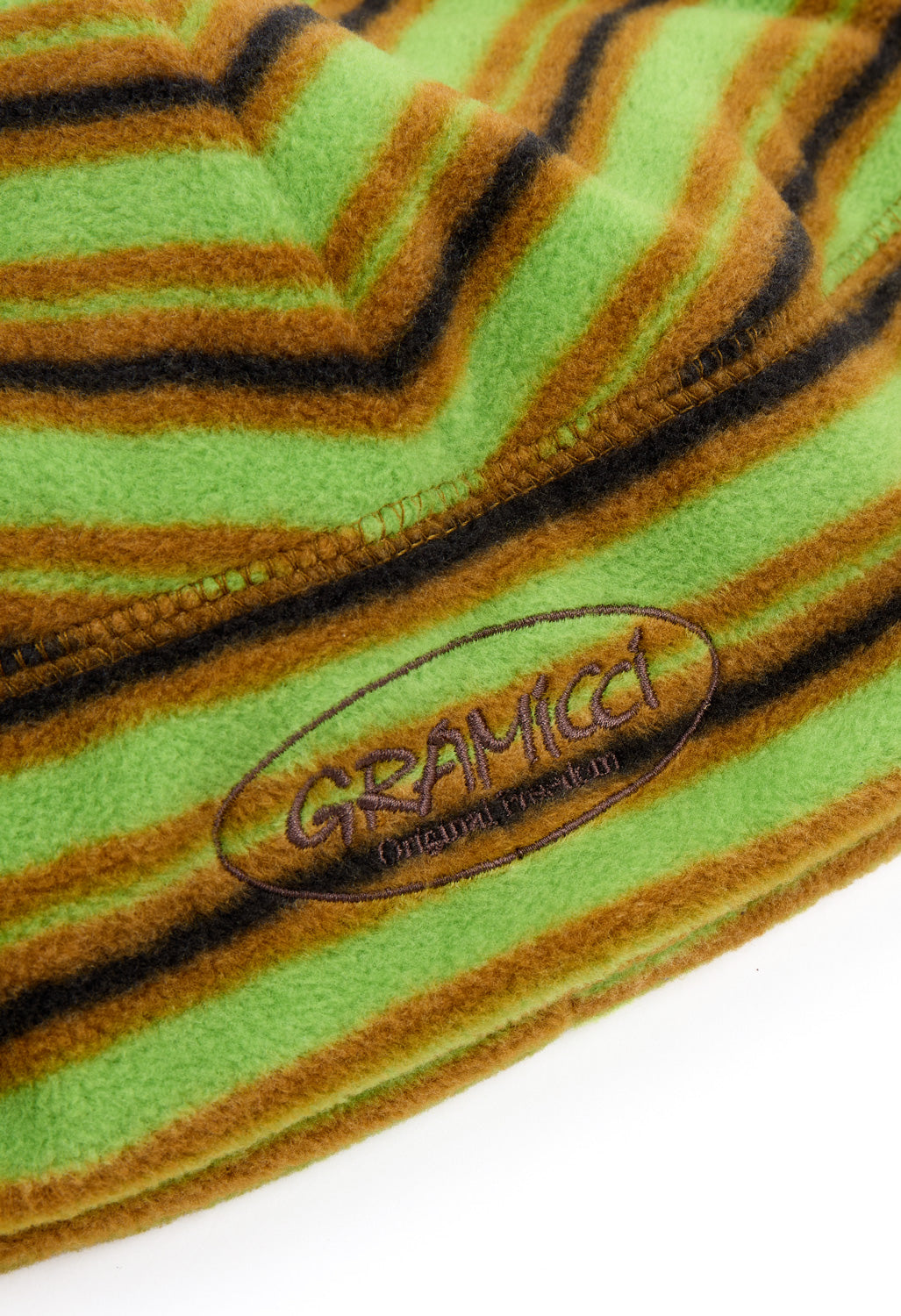 Gramicci Thermal Fleece Beanie - Chartreuse Stripe