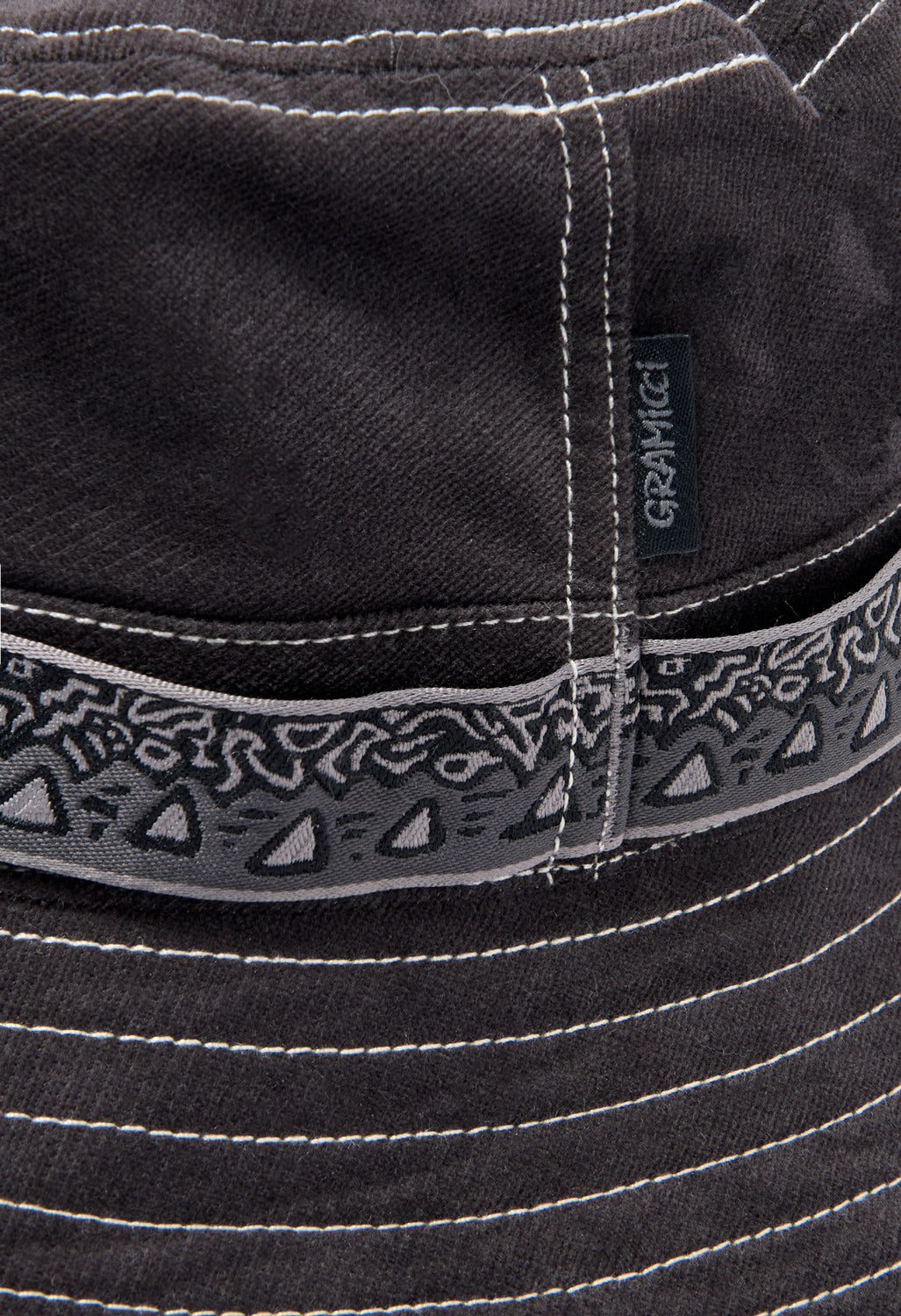 Gramicci x And Wander JQ Tape Corduroy Hat - Charcoal