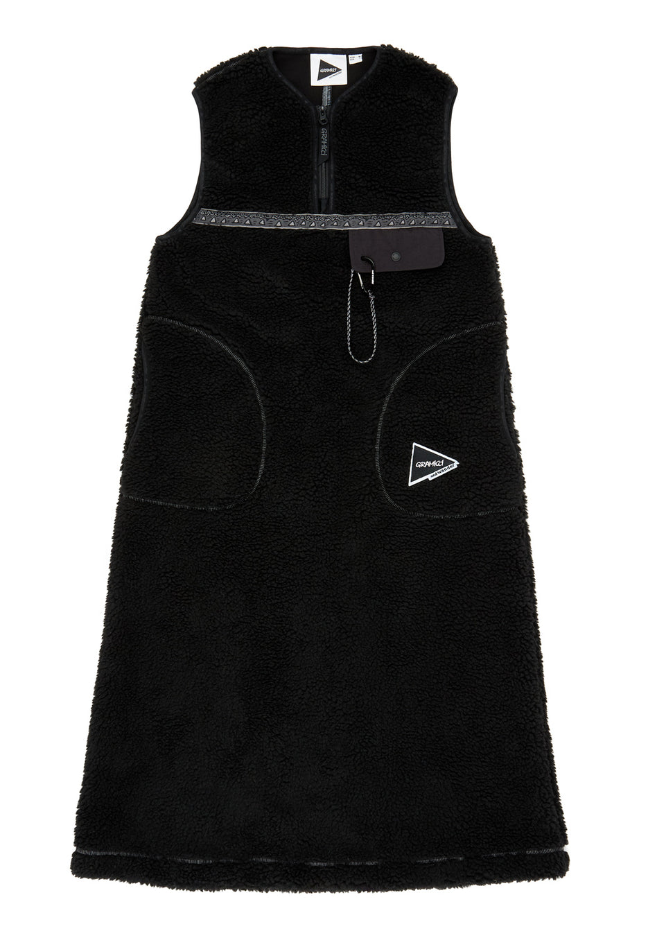 Gramicci x And Wander JQ Tape Fleece Dress - Black