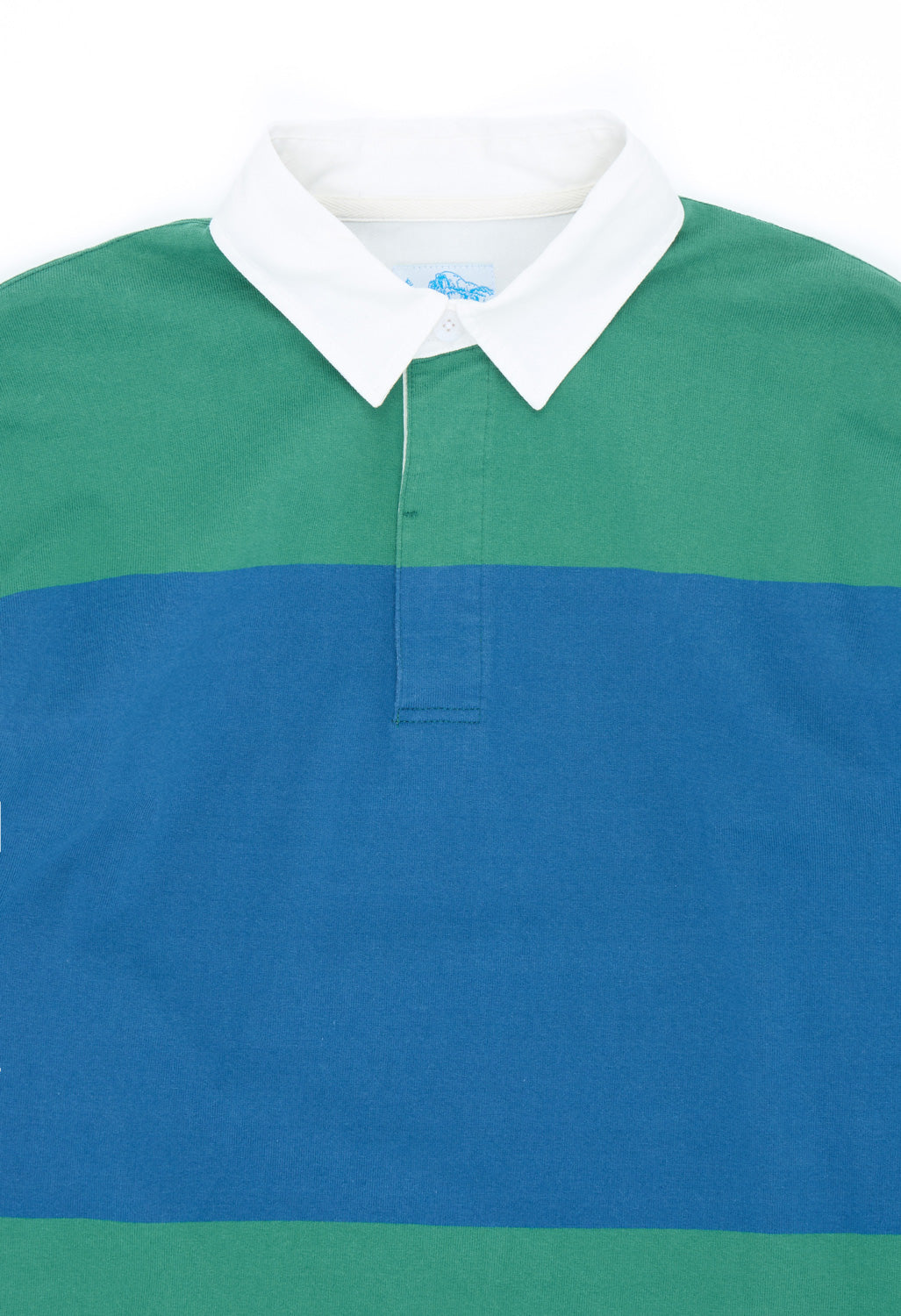 Gramicci Men's Langdon Rugby Shirt - Cerulean / Emerald