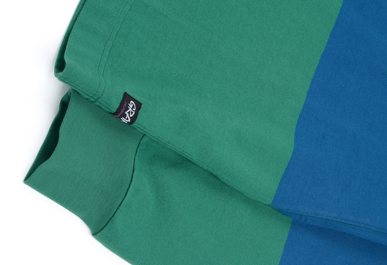 Gramicci Men's Langdon Rugby Shirt - Cerulean / Emerald