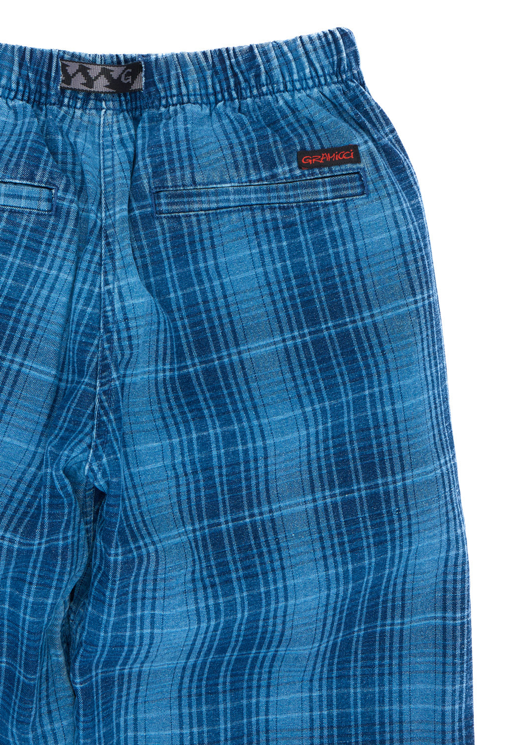 Gramicci Men's O.G. Denim Plaid Pant - Indigo Checkered Plaid