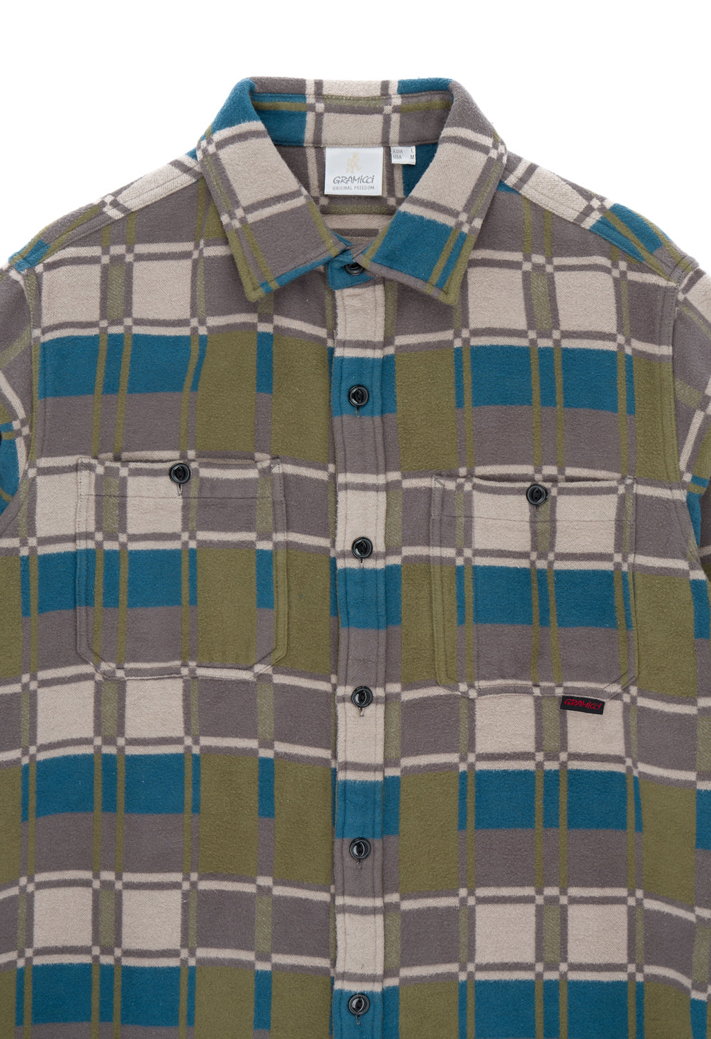 Gramicci Men's Flannel Anthony Shirt - Silver Check