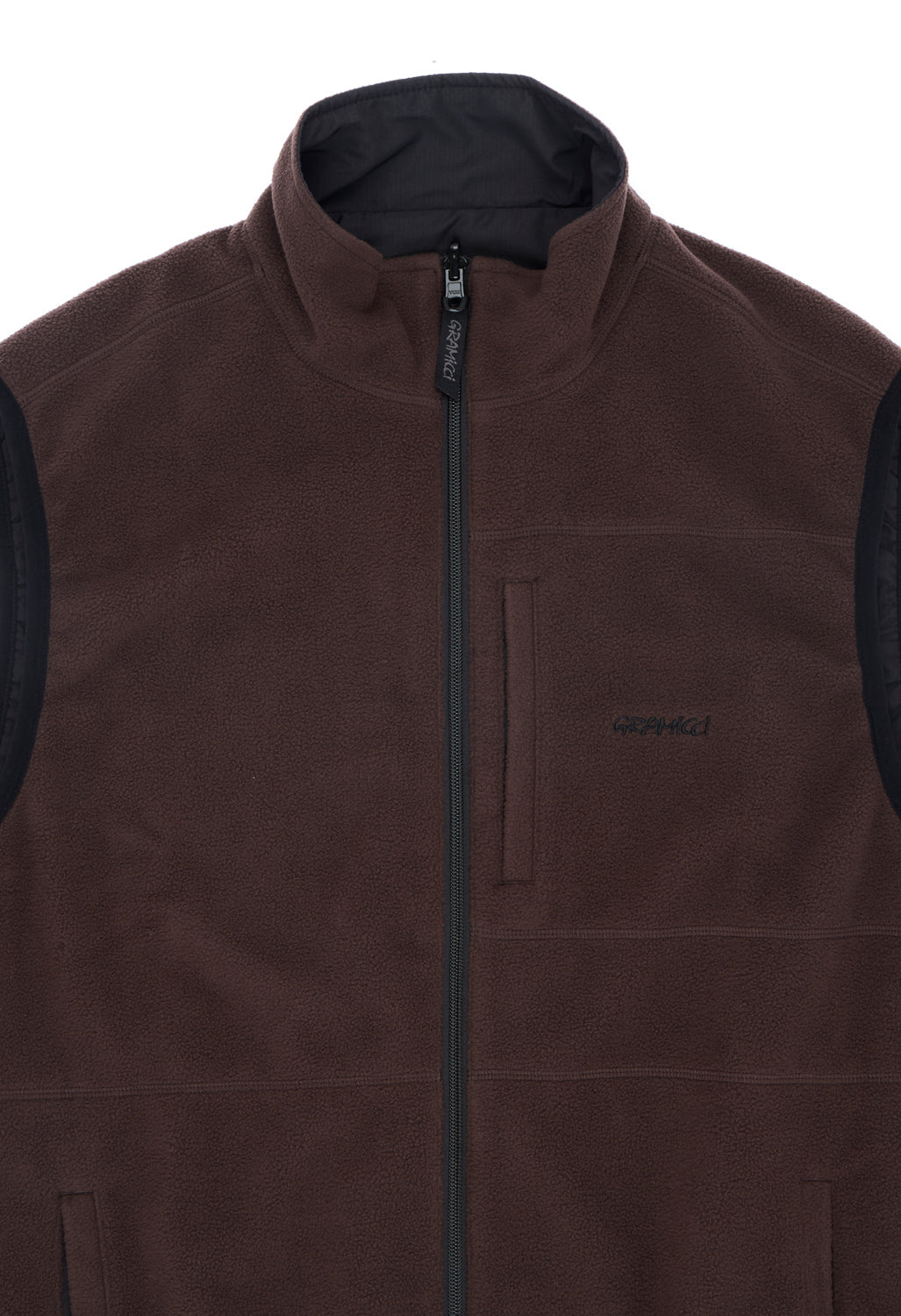 Gramicci Men's Thermal Fleece Reversible Vest - Tobacco