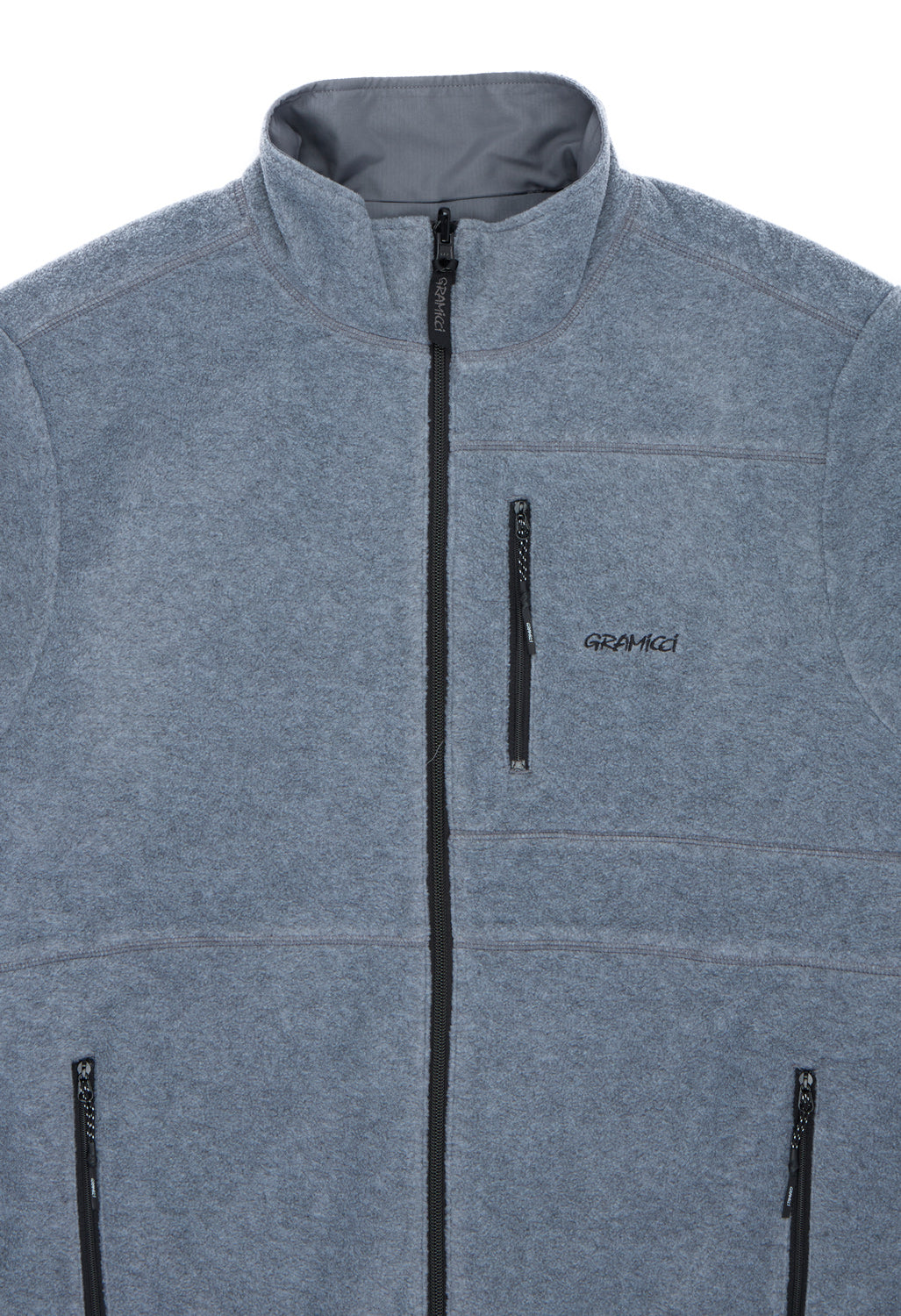 Gramicci Men's Thermal Fleece Reversible Jacket - Heather Grey