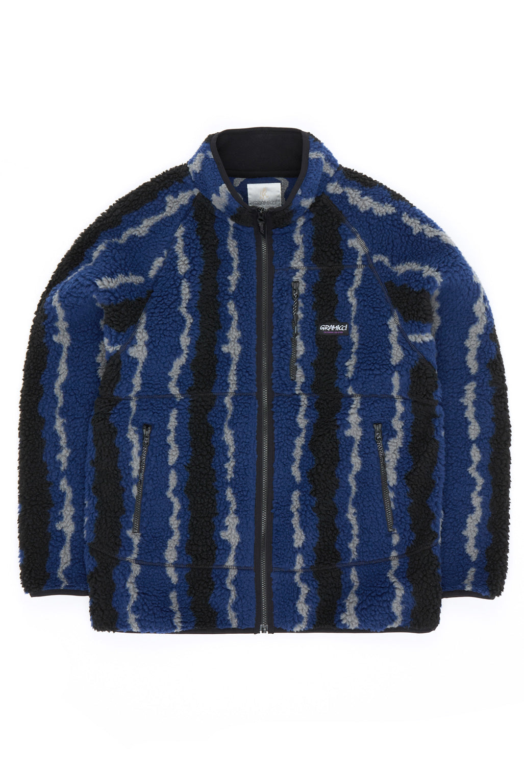 Gramicci Men's Ripple Sherpa Jacket - Navy Ripple