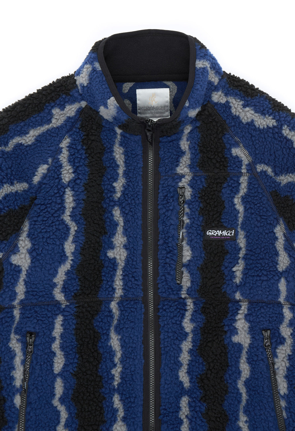 Gramicci Men's Ripple Sherpa Jacket - Navy Ripple