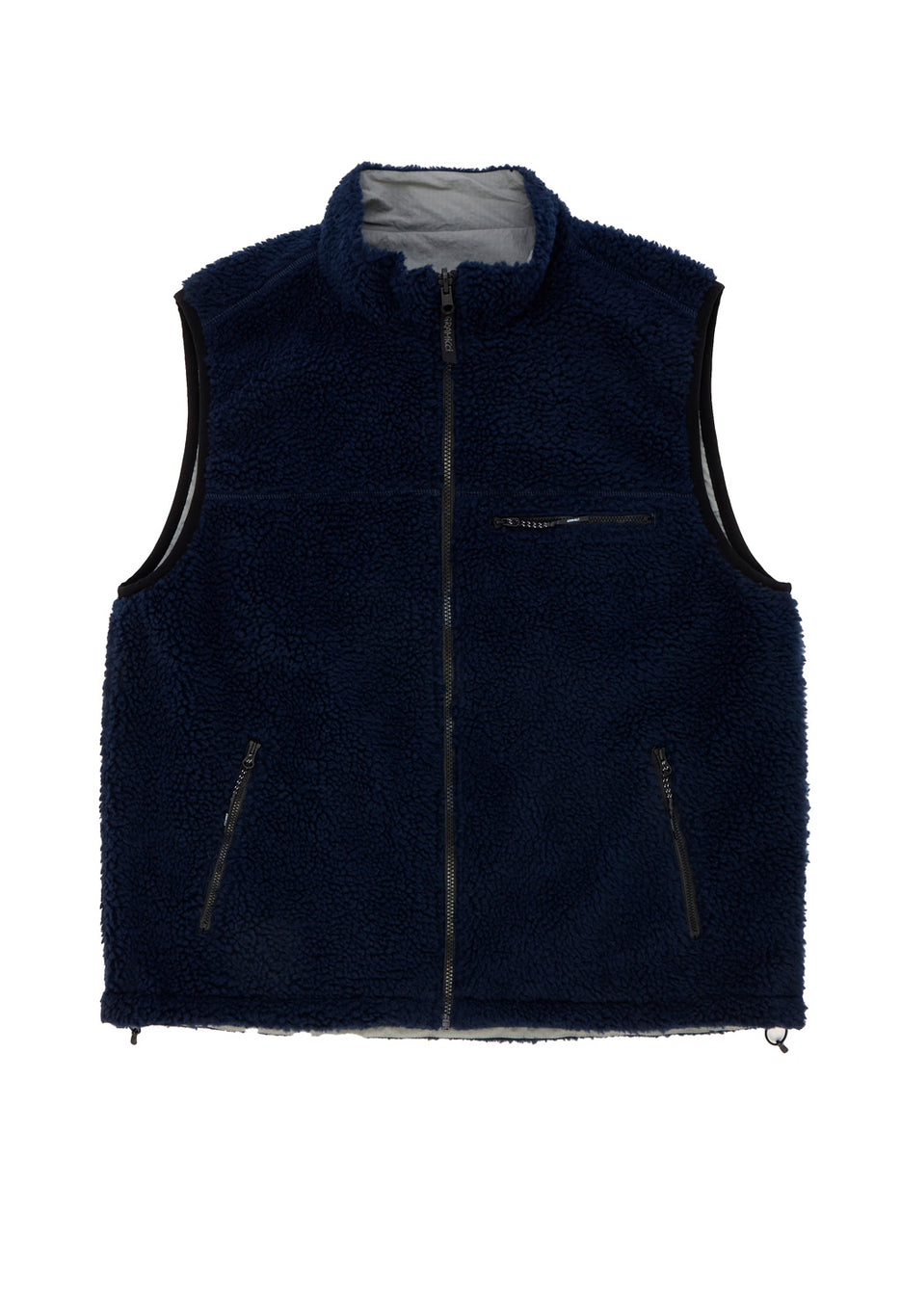 Gramicci Men's Reversible Sherpa Vest - Navy / Grey