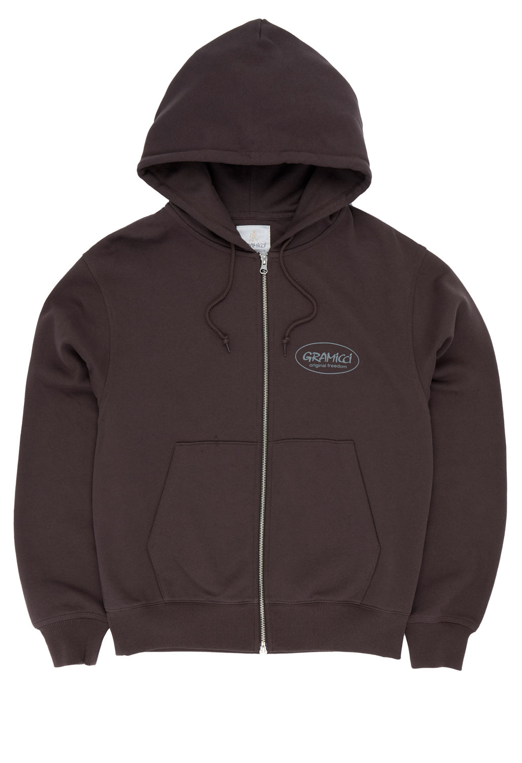 Gramicci Men's Original Freedom Zip Hooded Sweatshirt - Deep Brown