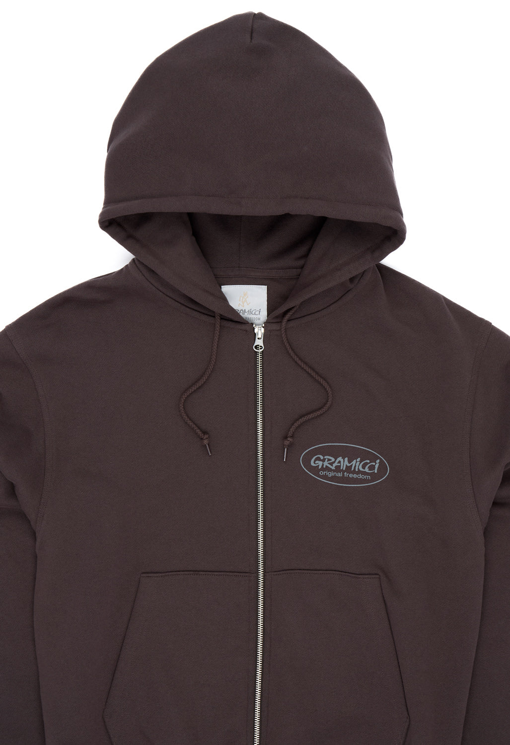 Gramicci Men's Original Freedom Zip Hooded Sweatshirt - Deep Brown