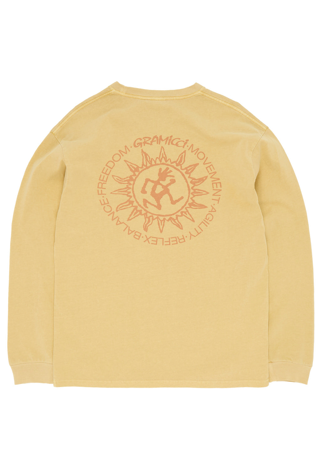 Gramicci Sun Long Sleeve Tee - Mustard Pigment