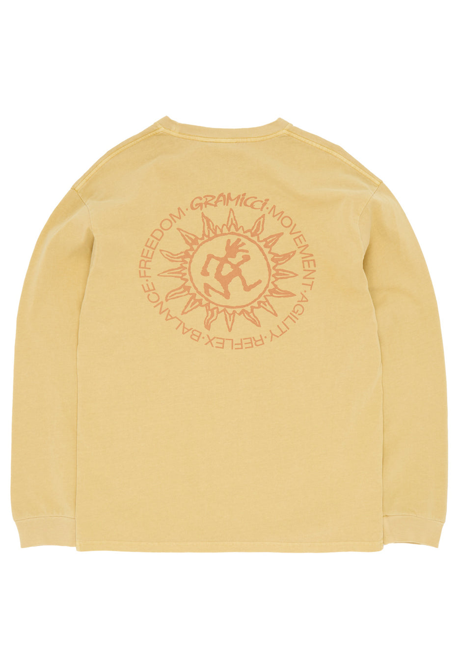 Gramicci Sun Long Sleeve Tee - Mustard Pigment