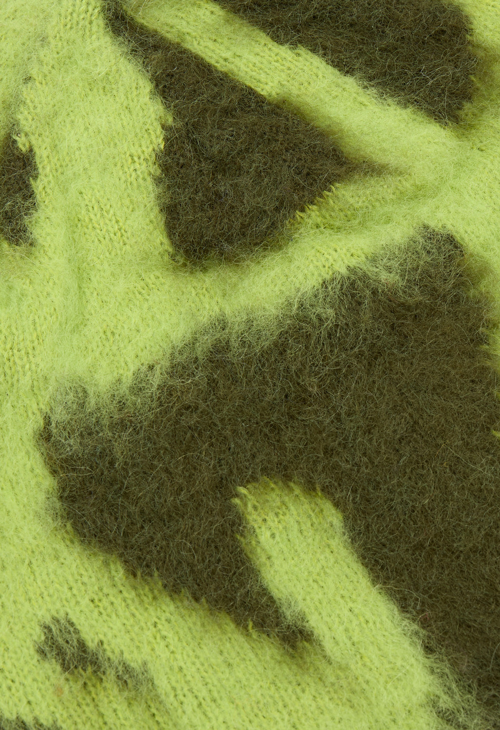Gramicci Mohair Burly Runningman Beanie - Chartreuse