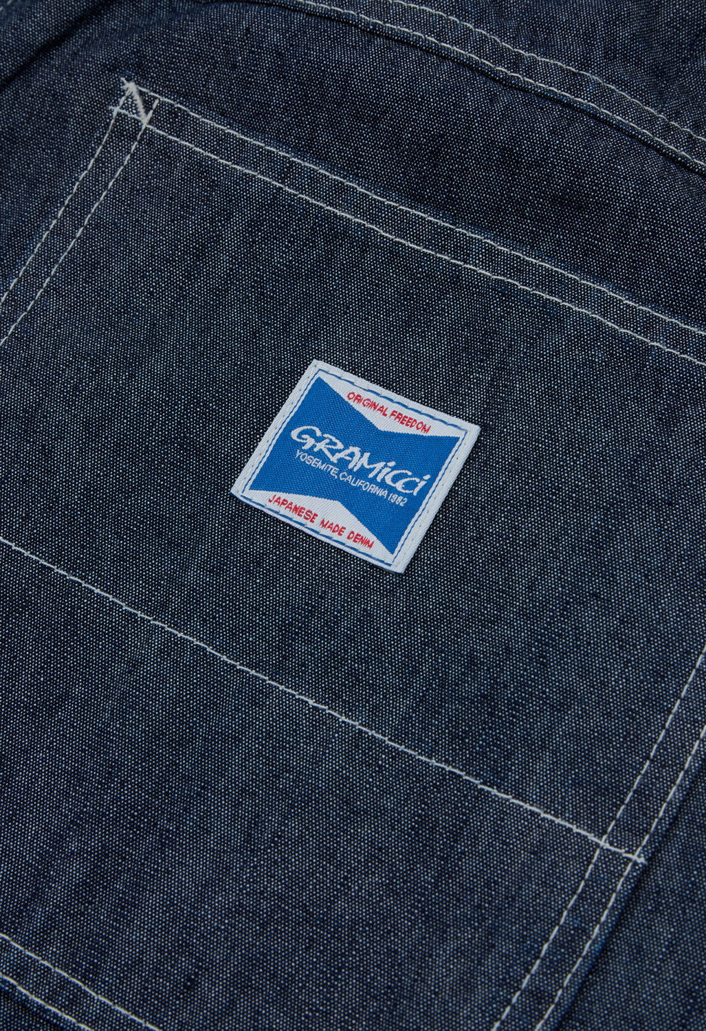 Gramicci Men's Japanese Chambray Double Knee Pants - Navy