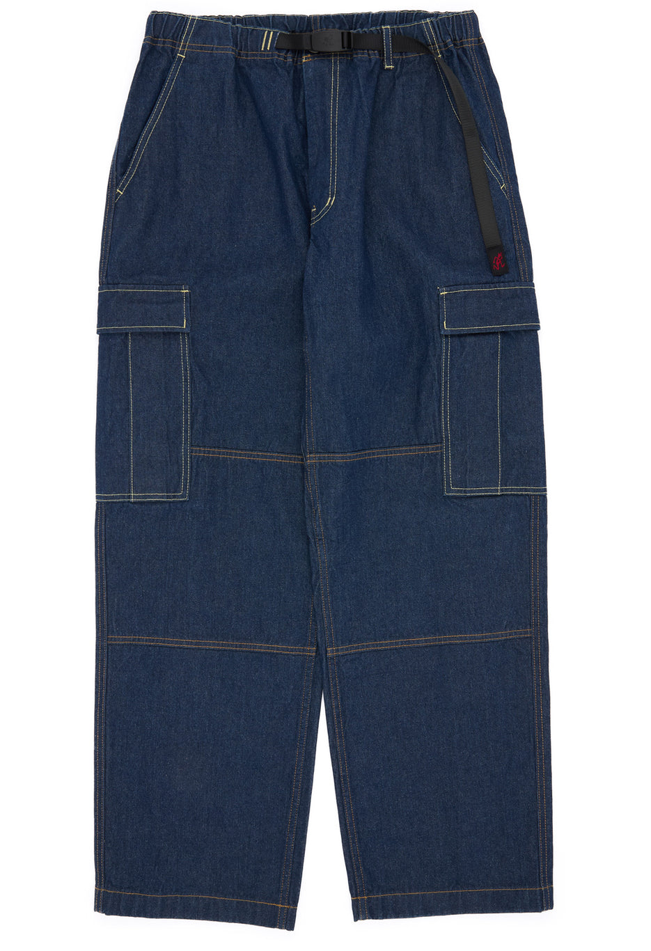 Gramicci Men's Denim Cargo Pants - Rinsed Indigo