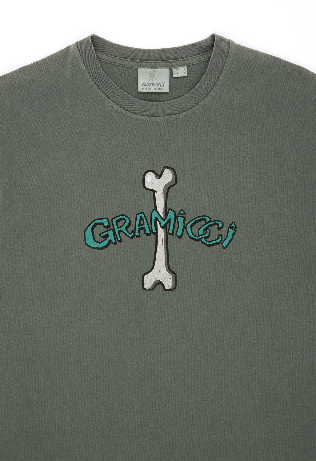 Gramicci Bone Tee Pigment Dyed - Sage Pigment