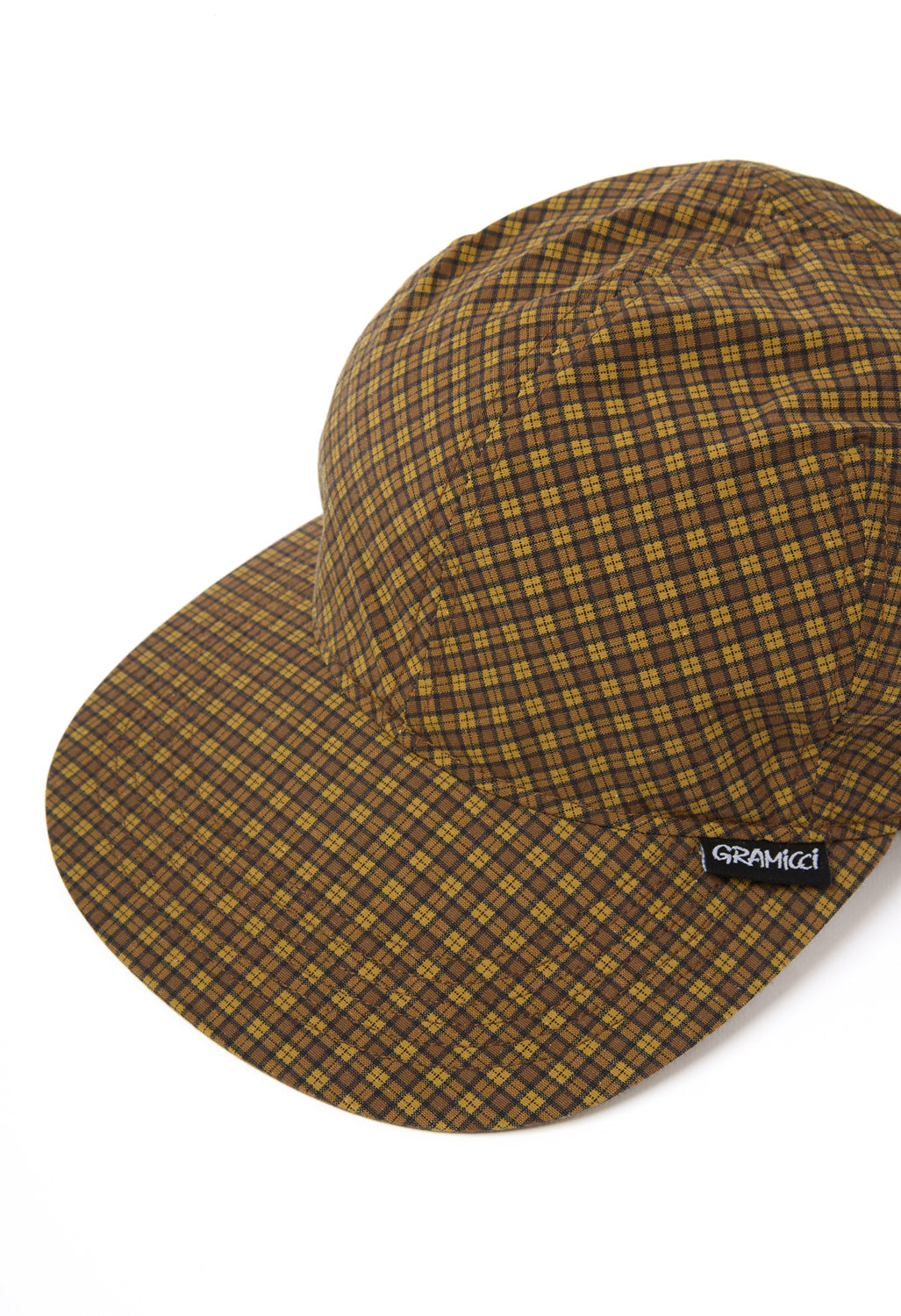 Gramicci Mini Check Nylon Cap - Brown Check