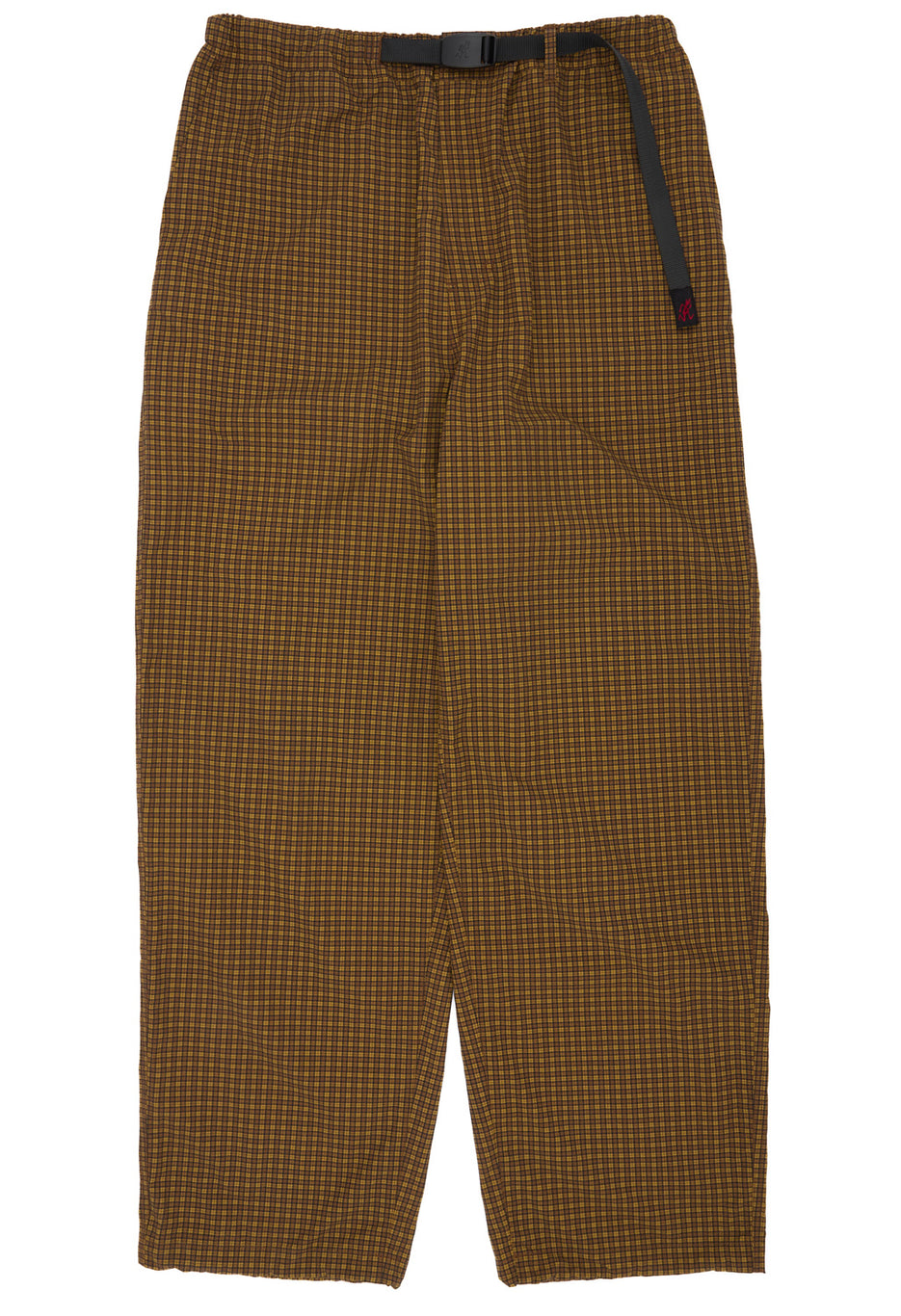 Gramicci Men's Mini Check Nylon Pants - Brown Check